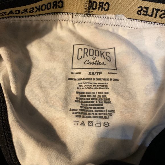 Crooks & Castles Cheetah Print Tanga Extra Small - Picture 3 of 6